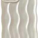 Caseative for iPhone 12 Pro Max Case,Water Ripple Pattern Curly Wave Frame Soft Phone Case (White)