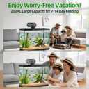 Freesea Automatic Fish Feeder for Aquarium: 3 Timers & One-Touch Easy Setup - 7-14 Day Supply with 200ML Food Dispenser - Worry-Free Vacation Feeding for Betta Turtle Tank