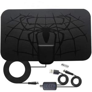 2026 Upgraded TV Antenna for Smart TV Indoor 300+ Miles Long Range with Amplifier Signal Booster