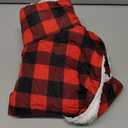 ORZECHKO Dog Winter Coat - Windproof Fleece Warm Thick Dog Jacket Clothes for Cold Weather - Plaid Pet Vest Coat Outfits for Small Medium Large Dogs - Indoor & Outdoor Use XL