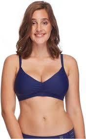 Body Glove Women's Smoothies Drew Solid D DD E F Cup Bikini Top Swimsuit (Medium)