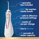 Waterpik Cordless Advanced 2.0 Water Flosser For Teeth, Gums, Braces, Dental Care With Travel Bag and 4 Tips, ADA Accepted, Rechargeable, Portable, and Waterproof, Rose Gold WP-589