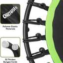 ONETWOFIT 42"/45" Rebounder Trampoline for Adults, Silent Mini Trampoline Indoor Exercise Fitness Trampoline Bungee Rebounder Workout Max Load 330lbs