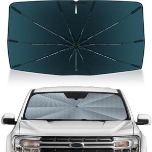 Autorder Windshield Sun Shade Umbrella for 2022-2026 Ford Maverick Accessories,Upgraded Ice Crystal Material,Easy Setup Umbrella Sunshade for Car Windshield,100% Sun Blocking Autorder Windshield Sun Shade Umbrella for 2022-2026 Ford Maverick Accessories,Upgraded Ice Crystal Material,Easy Setup Umbrella Sunshade for Car Windshield,100% Sun Blocking