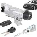 1K0905851B Ignition Switch Lock Cylinder Assembly Fit for 2006-2018 VW Jetta, 2007-2011 Eos, 2004-2011 Golf