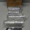 Foil Cupcake Liners with Lids 100Pack,Free-Air 3.5Oz Foil Baking Cups Mini Muffin Liners,Disposable Muffin Tins Muffin Cups,Sturdy Baking Tins Cupcake Wrappers for Individual Bakery,with Spoons-Silver