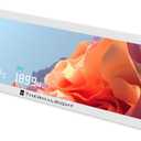 Thermalright Trofeo Vision 9.16 LCD White, 9.16-inch Full-Color LCD Magnetic Display Screen, 1920x480 Resolution, Easy to Install,Master CPU/GPU Temperature(White)