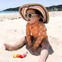 COASION Baby Polarized Sunglasses with Strap Adjustable TPEE Flexible Frame for Toddler Girls Boys Age 0-36 Months
