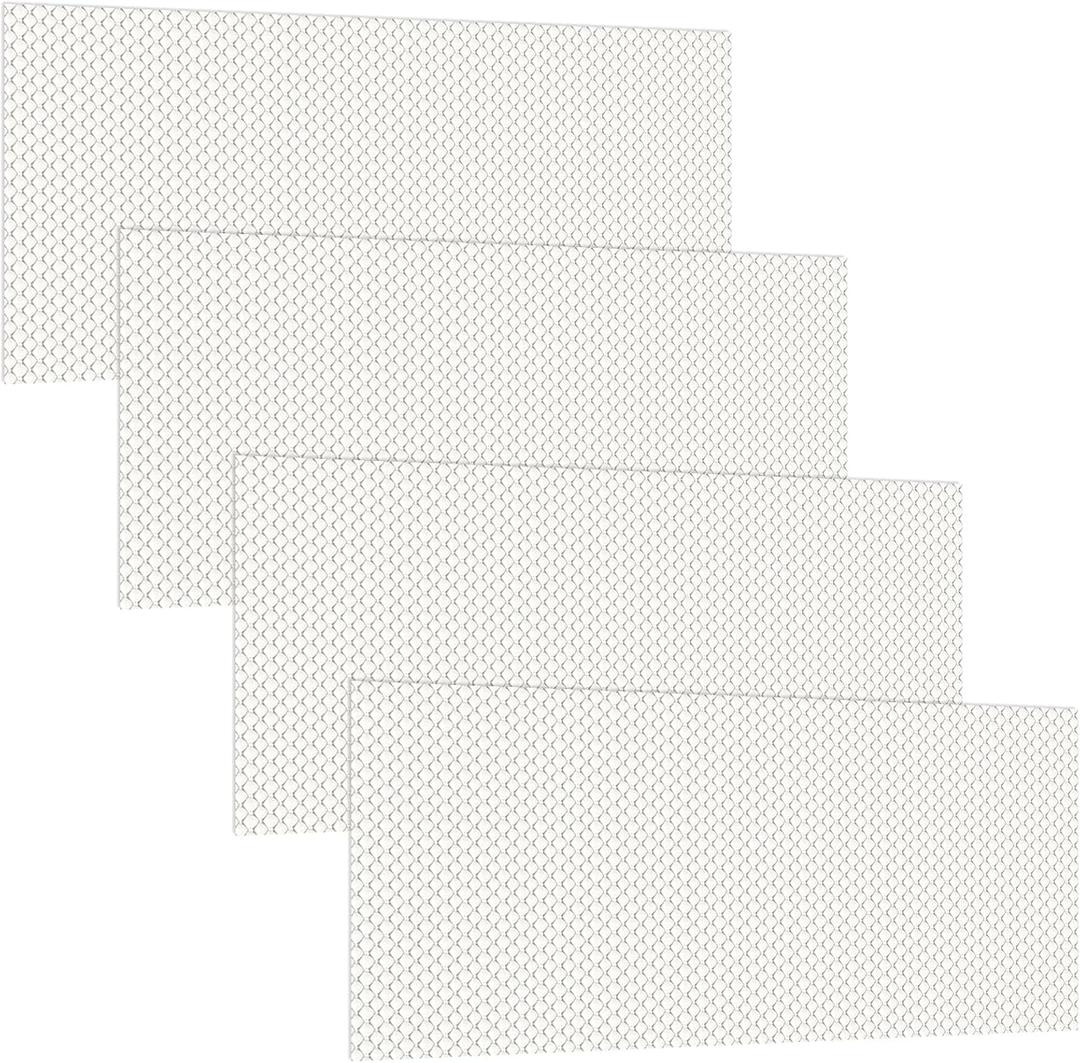 Frienda 4 Pcs Light Covers Replacement Flat Clear Prismatic Acrylic Ceiling Light Cover Panels(22.5" x 46.5: x 0.1")