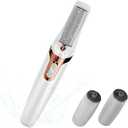 Electric Foot Callus Remover, Electronic Foot File, Portable Electric Callus Remover for Feet, Pedicure Tools for Dead Skin Calluses (White)