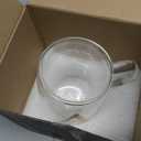 COLLECTIVE HOME - Double Walled Glass Coffee Mugs, Insulated Coffee Mug with Handle, Personalized Gifts for Women, Men, Christmas, 14 oz Monogram Cups (A-1)