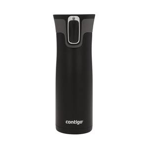 Contigo West Loop 2.0 Stainless Steel Travel Mug with Leak-Proof Lid, Vacuum-Insulated Mug for Coffee and Tea, Matte Black, 20 oz (591 mL)