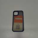 TORRAS Upgraded Shockproof for iPhone 14 Case [10FT Military Drop Protection][Sleek Premium Touch] Translucent Back & Soft Edge Slim Silicone Cover, Navy Blue