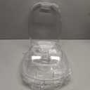 IVYHOME 3-Tier Chilled Serving Tray with Lid, 15" Fruit Ice Serving Platter with 4 Compartments, Shrimp Cocktail Serving Dish, Divided Serving Bowl for Parties