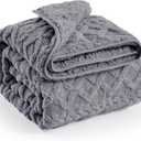 immtree Weighted Blanket for Adults Queen Size 15lbs, Dual Sided Soft Fuzzy Jacquard Sherpa Weighted Blankets for Sleeping, Cozy Fluffy Knitted Heavy Blanket for Couch Bed, Cool Grey, 60  80 inches (60"x80" 15 Pound)
