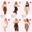 Gotoly Shapewear Tummy Control High Waisted Butt Lifting Shapewear Body Shaper Capri Shapewear Shorts Thigh Slimmer (Black, XXXL)