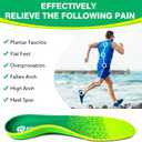 Arch Support Plantar Fasciitis Insoles - Heavy Duty Orthotic Inserts for Flat Feet, High Arch, Heel Pain - Men and Women