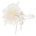 BABEYOND Art Deco 1920s Flapper Headpiece Roaring 20s Great Gatsby Feather Headband 1920s Flapper Gatsby Accessories (White)