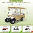 SHANTRA Golf Cart Enclosure, Golf Cart Cover for 2/4 Passengers with 4-Sided Transparent Windows, Portable & Universal Rain Cover with Carrying Bag - Waterproof