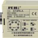 uxcell 24VAC/DC 5S 8 Terminals Range Adjustable Delay Timer Time Relay ST3PA-A with Base