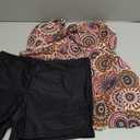 Aqua Eve Women Plus Size Tankini Swimsuit Two Piece Flowy Swimdress Bathing Suits with Shorts Paisley 16W