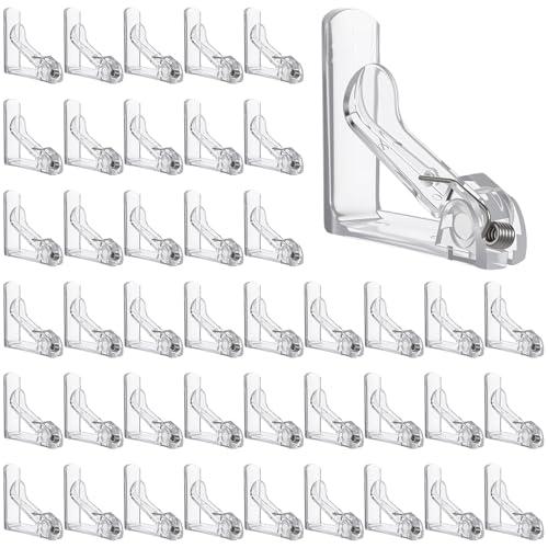 PercyEffie 48pcs Tablecloth Clips Table Cloth Clips Picnic Clear Plastic Clip-Clamp Holder Table Tablecloth Clip Bulk for Outdoor,Wedding Picnic Tables Camping tablecloths Party Essentials