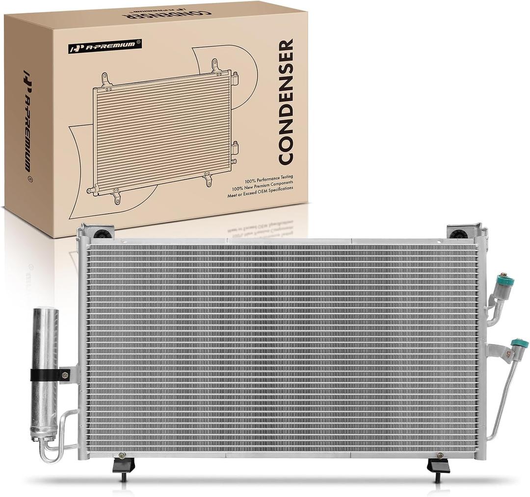 A-Premium Air Conditioning A/C Condenser Compatible with Mitsubishi Outlander 2003 2004 2005 2006 L4 2.4L