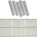 Replacement Kit for Jenn-Air 720-0709,720-0709B, 720-0727 Gas Grill Models - 5 Heat Shields and Stainless Steel Cooking Grates, Set of 3