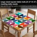 Boho Mahjong Mat for Table 31.5x31.5, Mahjong Gifts for Women, Boho Anti-Slip Table Cover Tablecloth for American Mah Jong Poker Board Games Card Games Dominoes, 31.5 inches x 31.5 inches x 0.1 inches