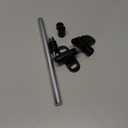 AR-PRO (1-Set) Heavy-Duty Wheelbarrow Axle Bracket Set - 10" x 0.63" Wheelbarrow Axle Shaft and 2.1" x 3.3" Brackets - Compatible with 5/8" Hole Wheelbarrow Axles - Includes Bolts Nuts, Nylon Spacers