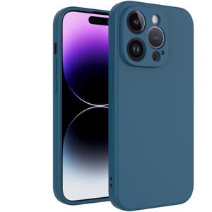 iPhone 15 Pro Max Case Dark Blue, Scratch Resistant with Soft Touch, Slim Thin Phone Cover for iPhone 15 Pro Max 6.7 inch