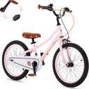 RoyalBaby Kids Bike, Terra EZ Balance to Pedal Convertable Bicycle, 14 16 18 Inch Easy Learn Balancing to Biking Boys Girls Ages 3-9 Years Beginners (Pink)