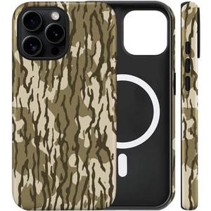 Magnetic for iPhone 13/14 Case Camo Phone Case, Shockproof Slim Soft TPU and Hard PC Protective Cases Compatible with MagSafe Protective Designed for Boy Men Women