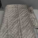 Kivik Weighted Lap Pad, Minky Dots Small Weighted Blanket 2lbs, 20"x30", Ultra-Soft Weighted Throw Blankets, All-Season Cozy Breathable Mini Lap Blanket for Calming and Better Sleep, Washable, Grey