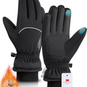 rivmount Winter Gloves Women Men, Thermal Ski Gloves for Cold Weather with Warm, Waterproof, Touchscreen for Running, Skiing M