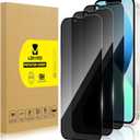 3 Pack Privacy Screen Protector for iPhone 14 [Anti-Spy Tempered Glass], Ultra HD, Anti-Scratch, Bubble-Free, Easy Install 9H Protective Glass for iPhone 14