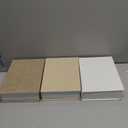 Tioncy 3 Pcs Fake Book Box Neutral Linen Book Box Decorative Faux Prop Storage for Farmhouse Home Decor shelf Table Card Photo DIY Keepsake Gift(8.6 x 6.1 x 1.8 Inch,Khaki, Dark Coffee, Light Coffee)