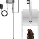 JVR Automatic Chicken Coop Door Opener with Timer, Programmable, Aluminum Coops Doors, Electric Run Automatic Chicken Door Auto Opener, Actuator Motor, Safety Feature (Small Size)