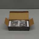 Pocket Door Lock with Key,Privacy Door Hardware Suitable for Bathroom Bedroom etc Recessed 2 Sided, 2 3/8" Backset, Invisible Hardware for 1 3/8 to 2 3/16 Thickness Door (Sliver)