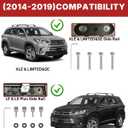 Richeer 220LBS Lockable Roof Rack Cross Bars for 2014-2019 Highlander XLE/Limited & SE/LE/LE Plus/LE Hybrid with Side Rails,Aluminum Anti-Theft Cargo Racks Rooftop Luggage Canoe Kayak Bicycle