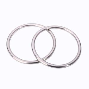 2 Pcs Metal O Rings 6 Inch Heavy Duty 304 Stainless Steel Welded O Ring Multi-Purpose O-Ring for Macrame, DIY Crafts, Hardware, Bags, Camping Belt, Dog Leashes, Keychain, Purse.