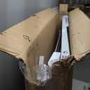 Babelio Baby Gate Extra Wide, Auto Close Dog Gate Pet Gate for House Stairs Doorways Fireplace (White, 104" Wide Gate - 5 Panels)