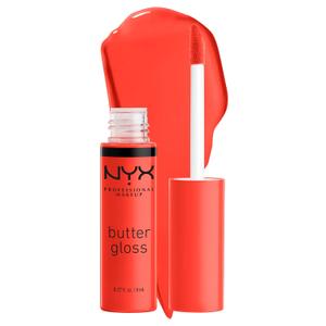 NYX PROFESSIONAL MAKEUP Butter Gloss, Non-Sticky Lip Gloss - Orangesicle (Orange) (0.27 Fl Oz (Pack of 1))