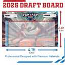 Fantasy Football Draft Board 2025-2026 Kit - Large Set with 576 Player Labels - Premium Color Edition[14 Teams 20 Rounds] 2 Pack