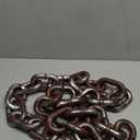 Nicky Bigs Novelties Large Halloween Plastic Chains Jumbo 72 Inch Fake Rusty 6ft Plastic Linkable Decoration Prop Detachable Brown with Silver Large Chain Links Costume Accessory