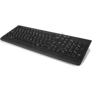 Lenovo 300 USB Keyboard, Wired, Adjustable Tilt, Ergonomic, Windows 7/8/10, GX30M39655, Black