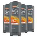 Dove Men+Care Body Wash Skin Defense 4 Count For Smooth and Hydrated Skin Care Effectively Washes Away Bacteria While Nourishing Your Skin 18 oz