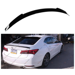 WheelX Rear Trunk Spoiler Compatible with 2015-2020 Acura TLX, Duckbill Spoiler Fits for 2015 2016 2017 2018 2020 Sedan 4 Door, High Kick Spoiler Wing Lip (Glossy Black)