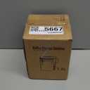 INFTYLE Coffee Canister with Airtight Lid, 22oz, 60 fl oz White, Stainless Steel Air Tight Lid Container with Date Tracker and Scoop Food Storage Jar for Grounds Coffee, Beans, Flour, Cereal (Black)