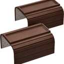2 Pack Sofa Arm Tray,Bamboo Folding Couch Arm Tray,Sofa Armrest Tray with Anti-Slip Pad for Drinks,Snacks,Phone,Remote Control（Brown）
